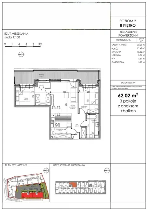 Mieszkanie 3-pokojowe z balkonem 16 m2 – zdjęcie 5