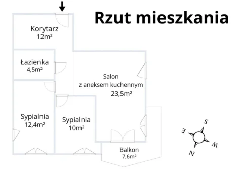 Mieszkanie 3-pokojowe, po remoncie, ul. Orla – zdjęcie 14