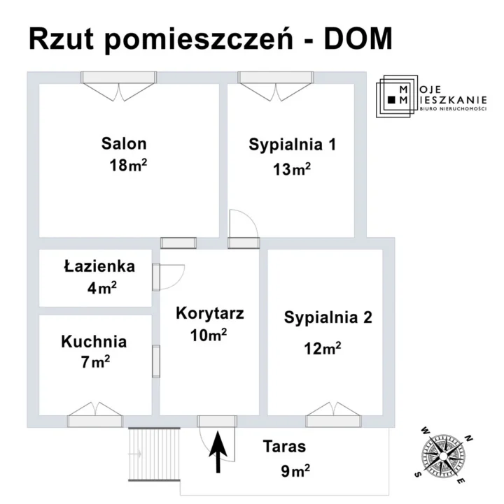 Plan Mieszkania 1 – Dom z warsztatem - Zamość, ul. Rzemieślnicza