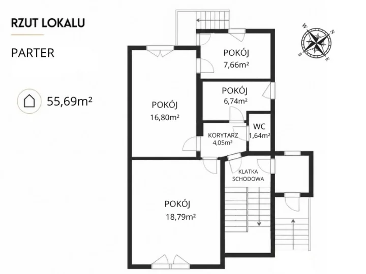 Floor Plan 2 – Dom: mieszkanie + 2 lokale usługowe