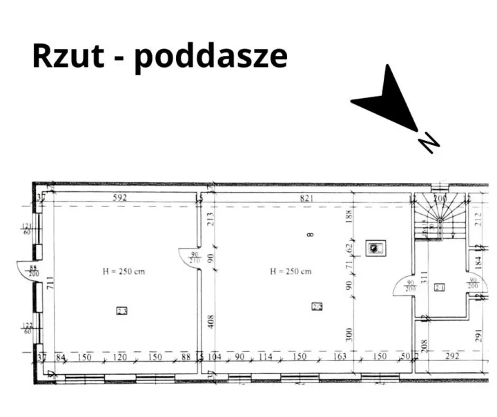 Plan Mieszkania 2 – Dom/ 2 mieszkania Karnowo
