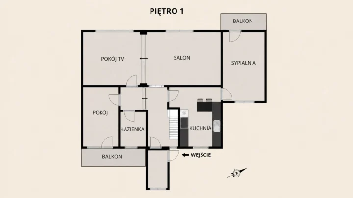 Plan Mieszkania 3 – Dom niedaleko jeziora w Więcborku